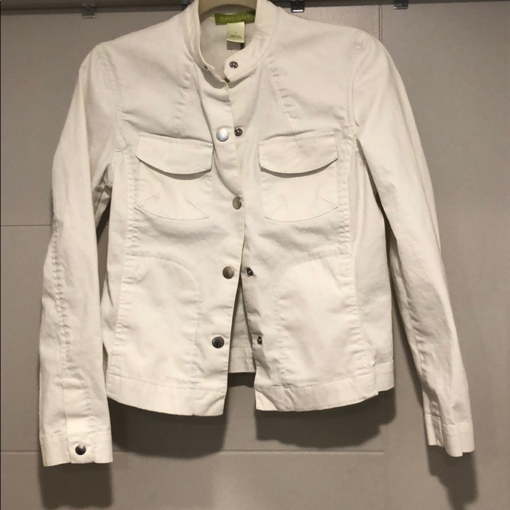 White denim jacket